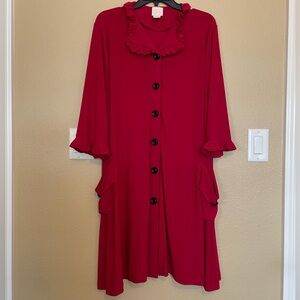 Zadie B’s Red Top with Buttons